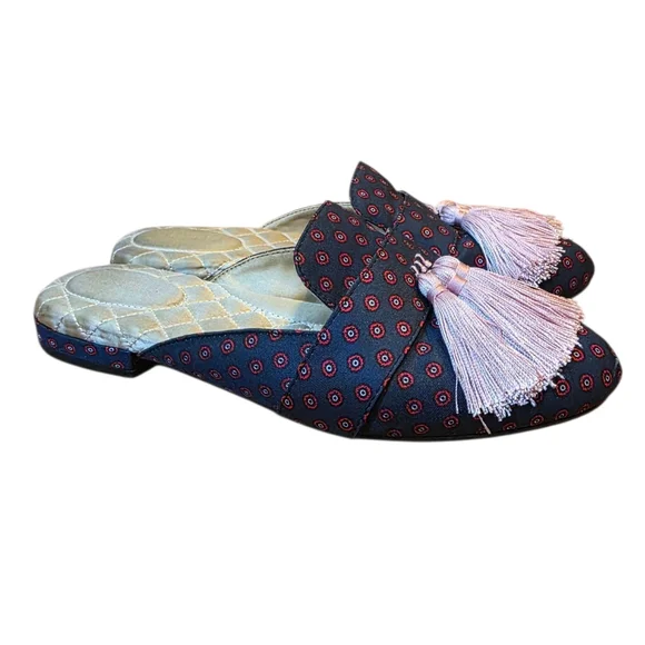 BIRDIES ROBIN LOAFER SLIP ON BLUE PINK 8 - Picture 6 of 14